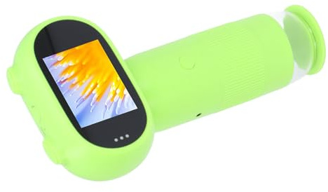 Walfront Handmikroskop, USB, Elektronische Lupe, Digitale LED, 5,1 cm Bildschirm mit 8 LEDs, Beobachtung, Schweißen, Uhrenreparatur, Mini-Tasche, Pädagogik, Wissenschaft, Weihnachten, Geburtstag,