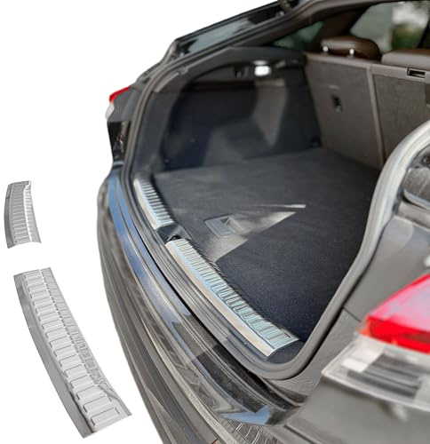 RECAMBO Protection de seuil de chargement intérieure en acier inoxydable - Pour Audi Q4 e-tron Sportback année de construction à partir de 2024 - Série 304 V2A - Mat brossé - Baguette de protection de