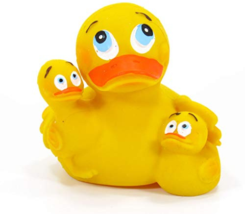 Lanco - Pato de Goma Coleccionable, Mama Pato, 100% Caucho Natural, Hecho a Mano