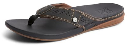Reef Men's Cushion Bounce Lux Flip-Flop, Black/Brown, 8 UK