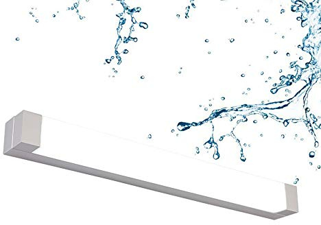 LáMpara De Espejo Led,Aluminio Aplique De BañO LáMpara De BañO 56Cm 12W Impermeable Ip20 Moderna LáMpara De Imagen Aparato Espejo IluminacióN AcríLico para Espejo Muebles De Maquillaje,Coolwhite
