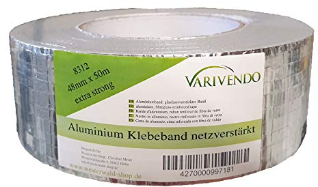Westerwald-Shop Aluminium Klebeband (Netzverstärkt 50mm x 50m, silber)