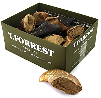 T.Forrest British Meat Filled Hooves for Dogs (20 Pack) - 100% Natural, Long-Lasting & Low-Fat Treats - 4kg