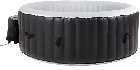Beneo SPA NUOVO Vasca idromassaggio gonfiabile portatile per 4 persone, spa, bianco e nero