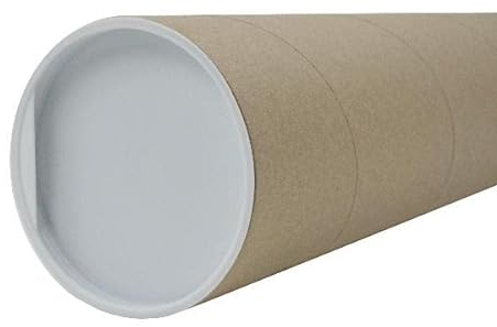 itenga Versandrolle 0,50m + Deckel Versandrohr 50x8cm Pappe stabil Versandhülse Poster