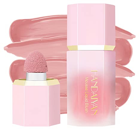 Liquid Blush,Blush Flüssig Matte Natürliches,Cream Blush Lang Anhaltendes,Blush stick,Leichtes,Aufbaubarer Rouge Flüssig(05#mystery)