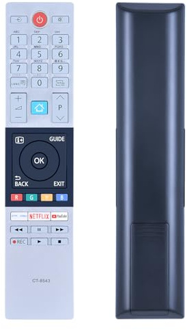 GOUYESHO CT-8543 Ersatz Fernbedienung für Toshiba FHD UHD XUHD TV 32L2863DG 32L3863DA 32L3863DG 32W2863DA 32W2863DG 32W3863DA 32W3864DG 40L2863DG