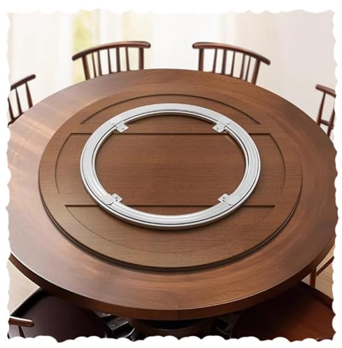 HCZION Aluminium Drehtellerlager Schwerlast Silent Dreher Lager Schwenkplattenlager Tisch Basis Esstisch Großer Schwenkständer Schwerlast Kugellager (Size : 80cm/32inch)