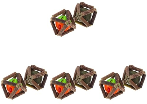 Happyyami 8stücke Katzenminze Kauspielzeug Für Katzen Zahnpflegeball Und Molarspielzeug Für Verbesserte Verdauung Teiliges Katzenminze Kunststoffball