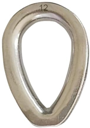 Ditali per fune, ditale per fune di ancoraggio per barche - hardware per costruzioni marittime | Varie specifiche Manicotto ad anello a crimpare in acciaio inossidabile - Hardware