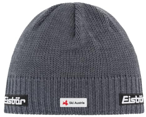 Eisbär Mütze Herren Mountain XL - Merino für Männer - mit Fleece schützt vor Kälte und Wind - atmungsaktive Beanie Sportmütze Strickmütze Haube aus Österreich