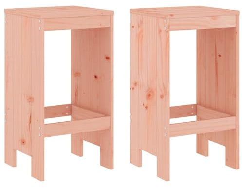 HETFTJN Bistrostuhl Gartenstühle Set Angelstuhl Esszimmerstühle Modern - Barhocker 2 STK. 40x36x75 cm Massivholz Douglasie für Terrassen Balcony Garden Outdoor