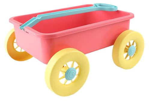 wisoolkic Carro de Juguete para niños, Carrito de Juguete para Exteriores, Espacio Almacenamiento único para Juegos Arena Verano, Elementos Esenciales, Carrito Juguetes Arena Verano, es un
