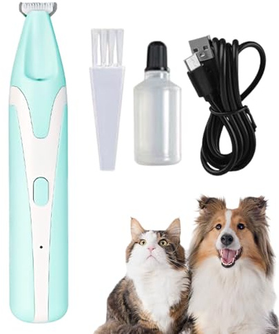 Tondeuse à poils pour chien Tondeuse électrique sans fil, rechargeable USB,