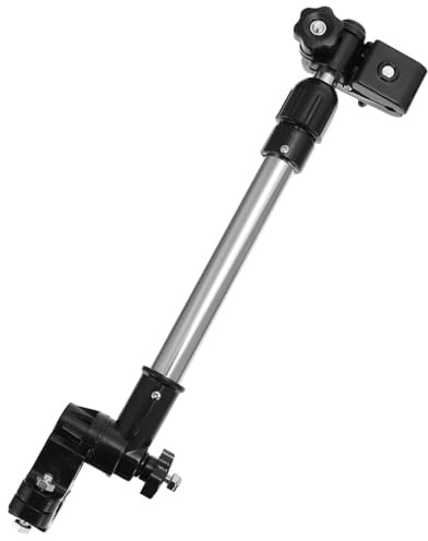 SHINEOFI Praktischer Regenschirmhalter mit Sommeratmosphäre verstellbare Schirmhalterung aus Dickem Stahlrohr mit Höhenverstellbarem Schaft für Kinderwagen und Rollator