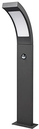 Lucande LED Luminaire extérieur Juvia (Moderne) en Noir Aluminium (1 lampe,à), Borne lumineuse luminaire pour socle