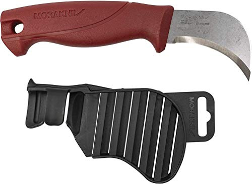 MorakAuswahl Mroofing Messer, Unisex, Erwachsene, Griff: Rot, Klinge: 63 mm