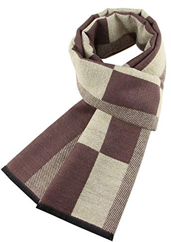 Ueither Herren Weich Warm Herbst und Winter Schal Komfortabel Eleganter Tartan Schals