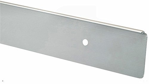 T&C™ 38mm-40mm Kitchen Worktop Finishing Profiles 10mm Radius Top & Bottom - Hand Finished - Satin Silver Finish (900mm Long Breakfast Bar End Cap)
