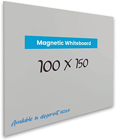 Vivol Whiteboard, magnetisch, rahmenlos | Magnettafel ohne Stifteablage | Filztafel Wand magnetisch | 8 Größen magnetisch abwischbar (100 x 150, Grau)