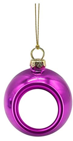 8 cm Weihnachtskugel Ornamente DIY Familie Fotokugel Hängende Dekoration Für Weihnachtsbaum Kreative Neujahrsparty Wohnkultur-HT,USA,8cm