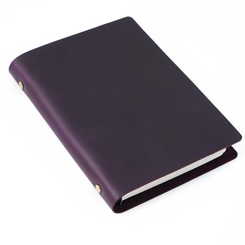 KISSKI·H Olvido A5-Planer, Ordner, Reise-Notizbuch, Einband, persönlicher 6-Ringbuch, Vintage-Leder, nachfüllbar, Tagebücher, Organizer, Folio, 80 Blatt Papier, handgefertigtes Business-Geschenk für