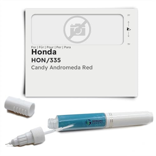 Genuine Colors Pennarello a vernice CANDY ANDROMEDA RED HON/335, compatibile con Honda rossa