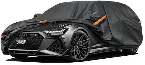 Kayme 7 Layers Estate Car Cover Waterproof Breathable, Outdoor Full Cover Universal Fit for Audi A6 Avant, BMW 5 Series Touring, Mercedes E-class T-modell, Jaguar XF Sportbrake etc.(485 To 505cm)
