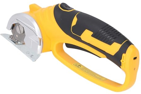 4V Elektrisk Roterande Skärare, Trådlös Elektrisk Sax, Laddningsbar Matta och Kartong, Kraftfulla Saxar för Skärning Av Tyg, Matta, Läder, Filt, Kartong, Plast