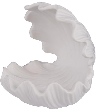 BUTLERS Deko-Muschel Steingut 20x13cm Seaside | Maritime Figur für Tisch & Regal | Dekoobjekt für Badezimmer & Wohnzimmer