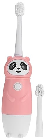 PACKOVE Automatische Kinderzahnbürste Mit Weichen Borsten Pp Material Inklusive 2 Bürstenköpfe Vibrierend Für 3-12 Buntes Cartoon Design Für Zuhause Und Reise