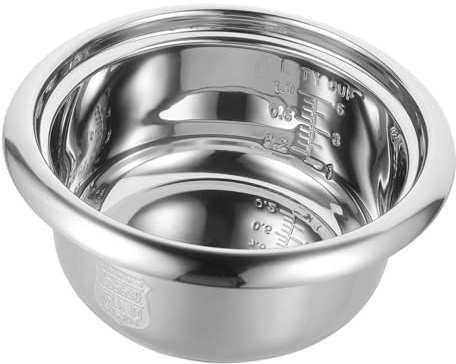 Hemobllo Cuve INOX Épaisse pour Cuiseur Riz Maison Pot Intérieur Multifonction pour Cuisson et Pâtisserie de Rechange