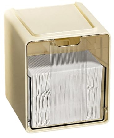 Portacottonfioc Trasparente Antipolvere con Cassetto Organizer Trasparente