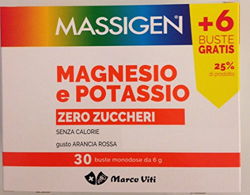 Massigen Magnesio e potassio Senza Zucchero 30 buste