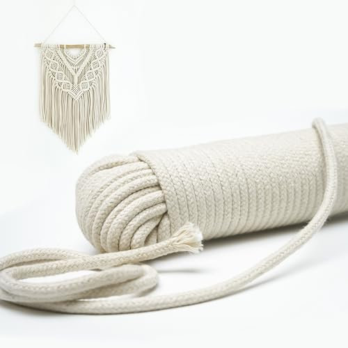 winsome multiuso naturale intrecciato cotone corda Clothesline 4 mm, 10 metri