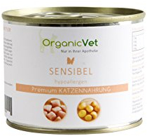 OrganicVet Katze Nassfutter Veterinary Sensibel, 6er Pack (6 x 200 g)