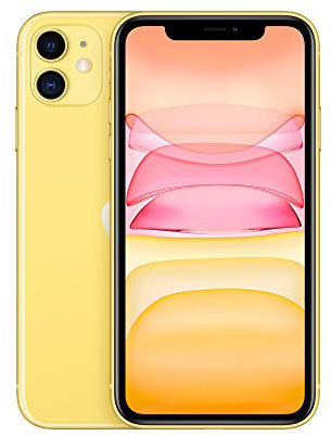 Apple iPhone 11 (128 GB) - Amarillo (Incluye Earpods, Adaptador de Corriente)