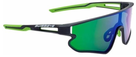 SWISSEYE Hurricane Sportbrille Black matt/Green