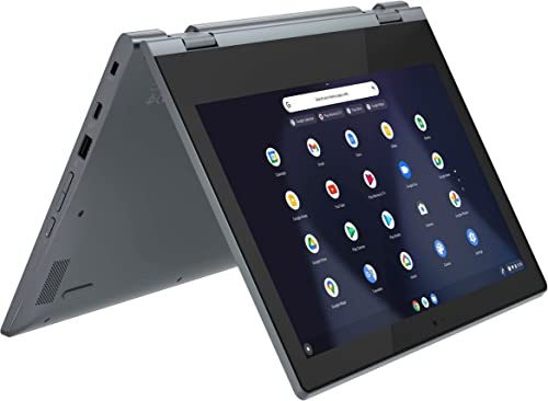 Lenovo Flex 3 Chromebook 29.5 cm HD 2 en 1 portátil con pantalla táctil, Intel Celeron N4020, 4 GB de RAM, 64 GB eMMC, azul abismo