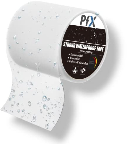PfX Extrem Starkes Premium Wasserbeständiges Klebeband [3m] - Pool, Zelt, Teich Reparatur Set - Neue 2026 Version - ACHTUNG EXTREM STARK! (3 Meter)