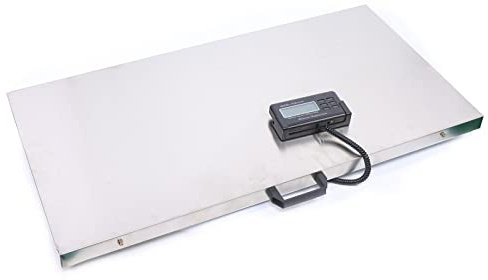 Acesunny Plattformwaage Paketwaage Tierwaage Industriewaage Hundewaage Welpenwaage Veterinärwaage Tierwaage Hundewaage Paketwaage Plattformwaage 300KG 103cm * 53cm
