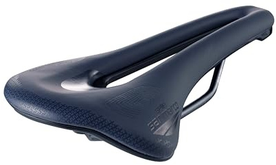 Selle San Marco SHORTFIT 2.0 Supercomfort Racing – Gravel & Bikepacking Cykelsadel, Lätt, Bekväm, Anatomiskt Hål, Extra Gellager, Tålig Stålram – Storlek L3, Blå