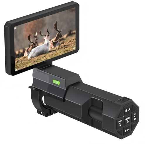 OWLNV Night Vision Scope for Rifle with 5 IPS Screen, 1080P Digital Night Vision Monocular with WiFi & 850nm IR Illuminator, Infrared Scope Camera for Day and Night Hunting, Wildlife Observation