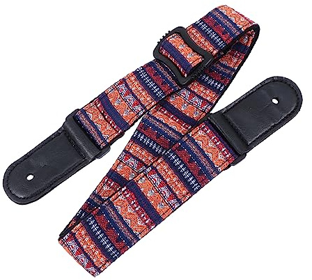 SAFIGLE Ukulele-halsgurt Verstellbarer Schultergurt Passt Fuer Ukulele Leder Ueberzogen Einfache Montage Und Demontage