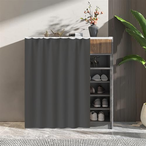Icegrey Regale Vorhang Schrank Vorhänge Regal Aufbewahrungsregal für Regale Wandpaneele Zum Aufhängen an der Tür Stil 2 90x90cm