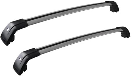 IITA Galeries de Toit et coffres Barres Toit 2 Pièces pour Volvo pour XC60 2013-2018 Barres Latérales Alliage Rails Transversaux Porte-Bagages Toit avec Rails Latéraux Serrure Antivol Porte-Bagage