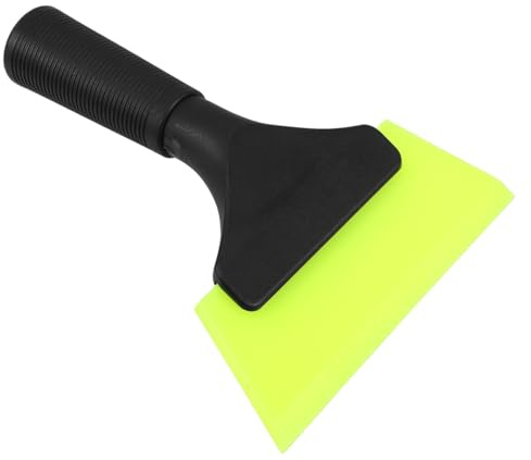 Tergivetro Auto Piccolo con Manico in Plastica Verde | Vetri Auto e Specchi, Rimuove Tracce D’acqua, Formato Portatile per Uso in Viaggio