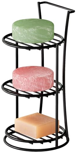 TJ.MOREE 3-Stöckiger Shampoo-Barhalter für Dusche, rostfreier Edelstahl, Seifenhalter für Duschwand, selbstentleerende Seife, Dusch-Caddy zur Wandmontage, Shampoo-Bar Caddy