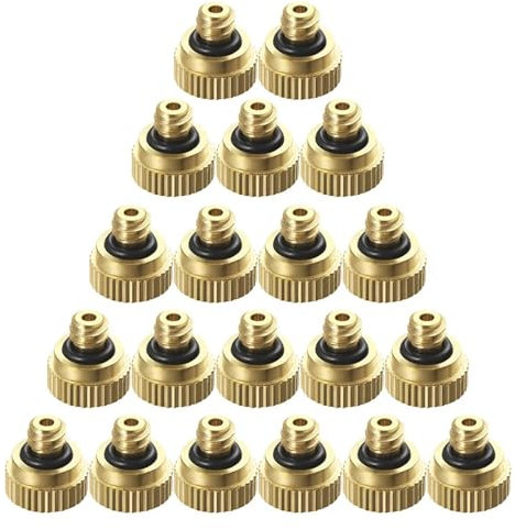 FonHNDG Boquilla pulverizadora for Exteriores Boquillas nebulizadoras Nebulizador de latón Fácil instalación Atomización nebulizadora para Jardín, Exterior(40PCS)