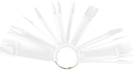 OSOLADY Palitos Ligeras de Plástico Salones para Personal Uso y Práctica Exhibición de Colores, 100 Piezas Uñas